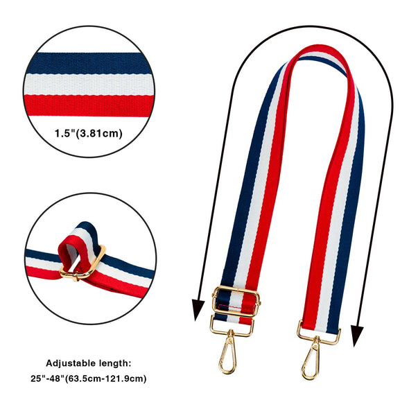 Bag accessories bag with new striped color long shoulder strap adjustable one shoulder Messenger strap