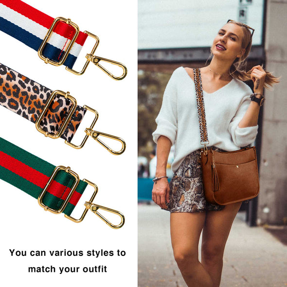 Bag accessories bag with new striped color long shoulder strap adjustable one shoulder Messenger strap