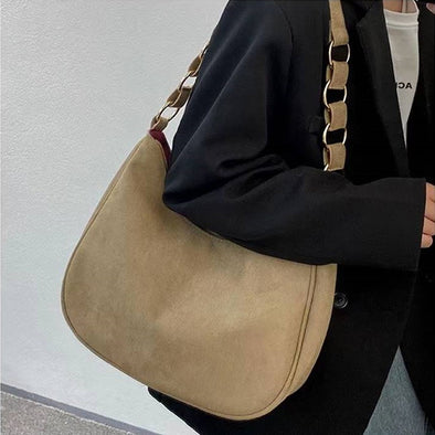 Lavawa Suedette Hobo Handbag Shoulder Bag Purse