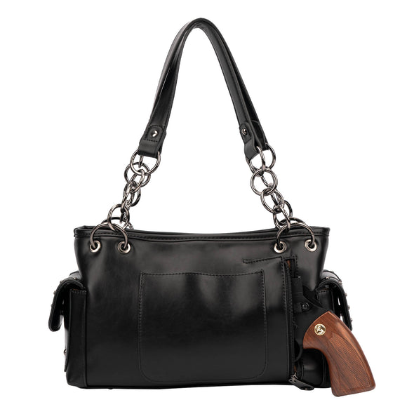 Lavawa Concealed Carry Studs Satchel Tote Handbag Shoulder Bag Purse