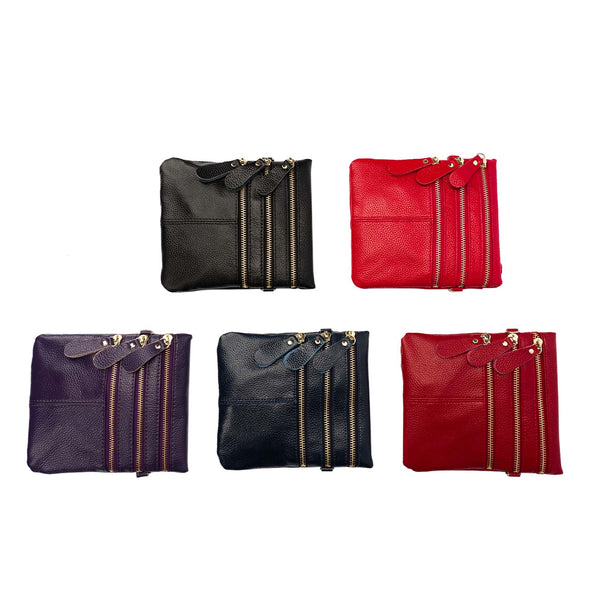 Lavawa Genuine Leather Crossbody Bag Shoulder Bag Wallet Purse