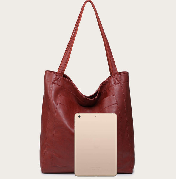 Lavawa Leather Tote Handbag Purse