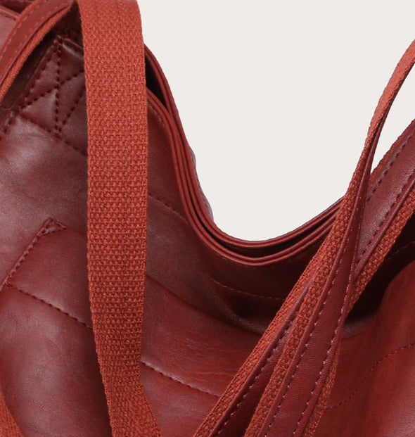 Lavawa Leather Tote Handbag Purse