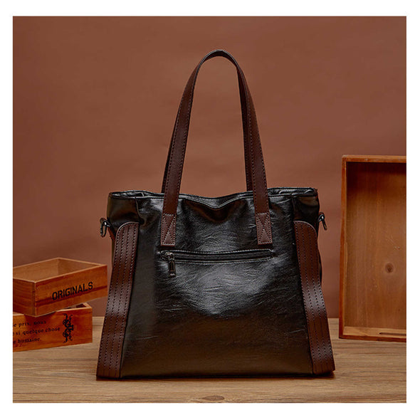 Leather Stitch Handbag Crossbody Bag Shoulder Bag Purse