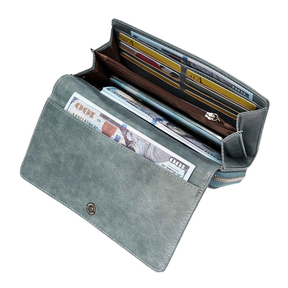 Multifunctional Cell Phone Card Holder Clutch Crossbody Wallet