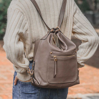 Dual-use Hobo Shoulder Bag Convertible Backpack