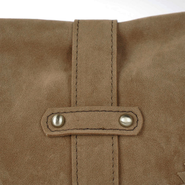 Lavawa Fringed Braided Stitch Buckle Crossbody Bag Purse